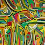 Abstract Art "Yellow Fragance 1" by A. Kalla