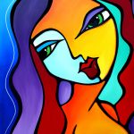 Abstract Art Painting "Girl Like You" by T. Fedro